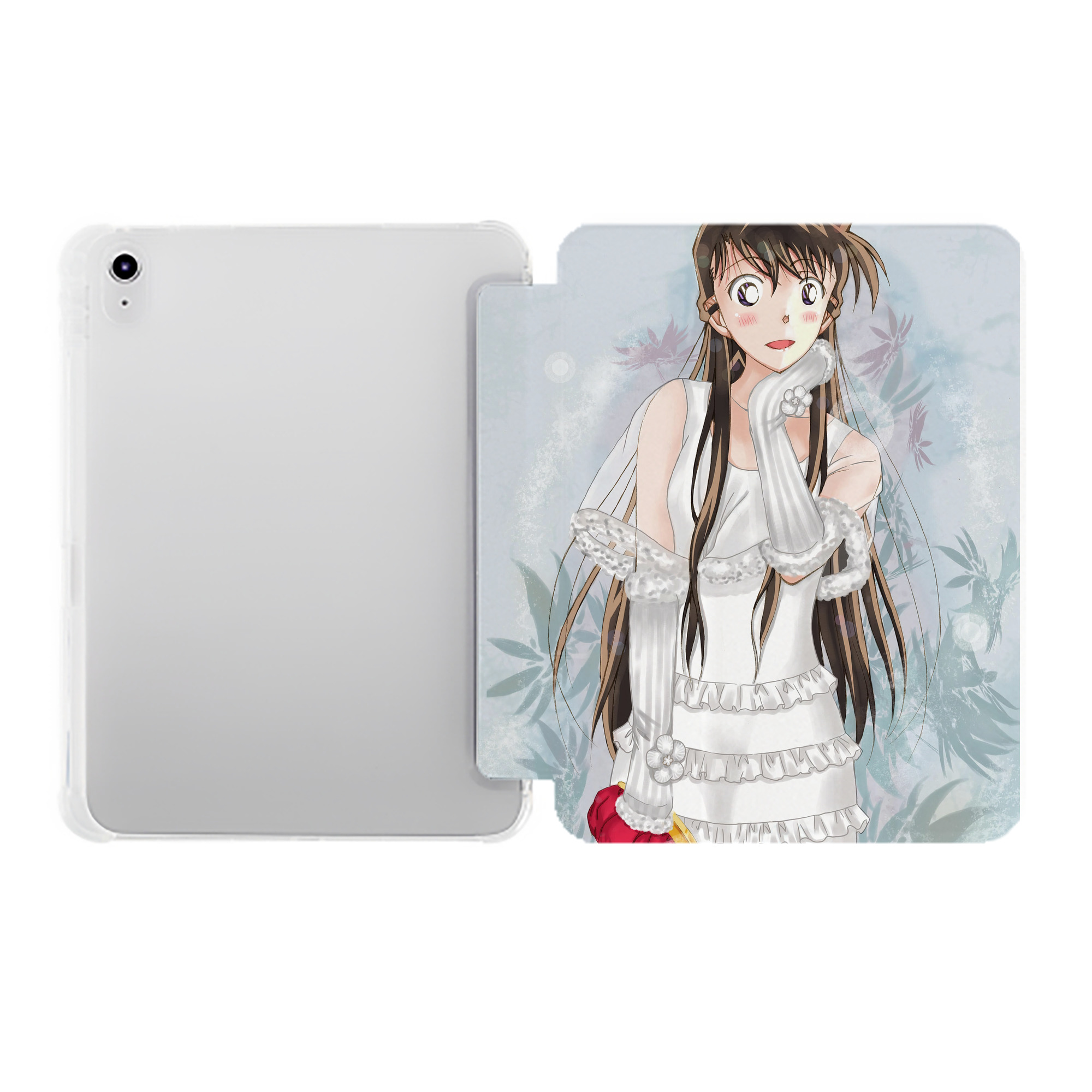（画像用） 名探偵コナン Detective Conan IPad ケース ペン収納付き 三つ折りスタンド PUレザー×シリコン 対応機種9.5/10.5/10.9インチ